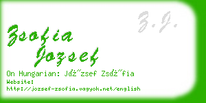 zsofia jozsef business card